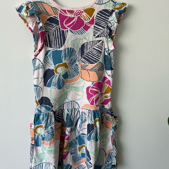 Tea Collection Blue and Pink Ruffled Sundress - Picture 2 of 3